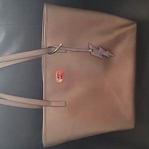 Michael Kors gold leather tote